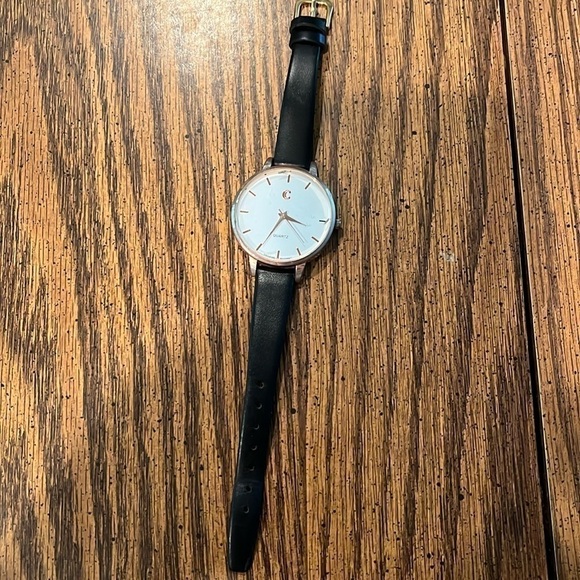C Accessories - C Stainless Steel Unisex Watch, Genuine Leater 14R